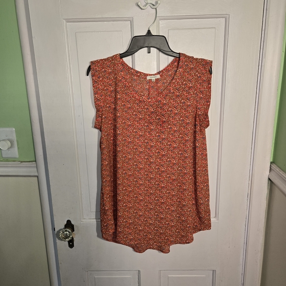 Pleione Red Floral Blouse - Picture 1 of 6